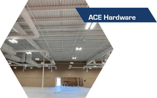 The interior of Ace Hardware.
